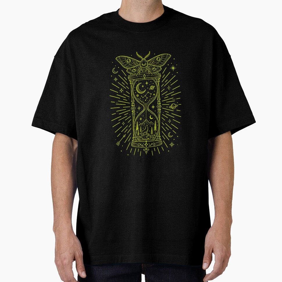 Death's Head Moth Hourglass Celestial Wolf Howling Moon Occult by bosamji