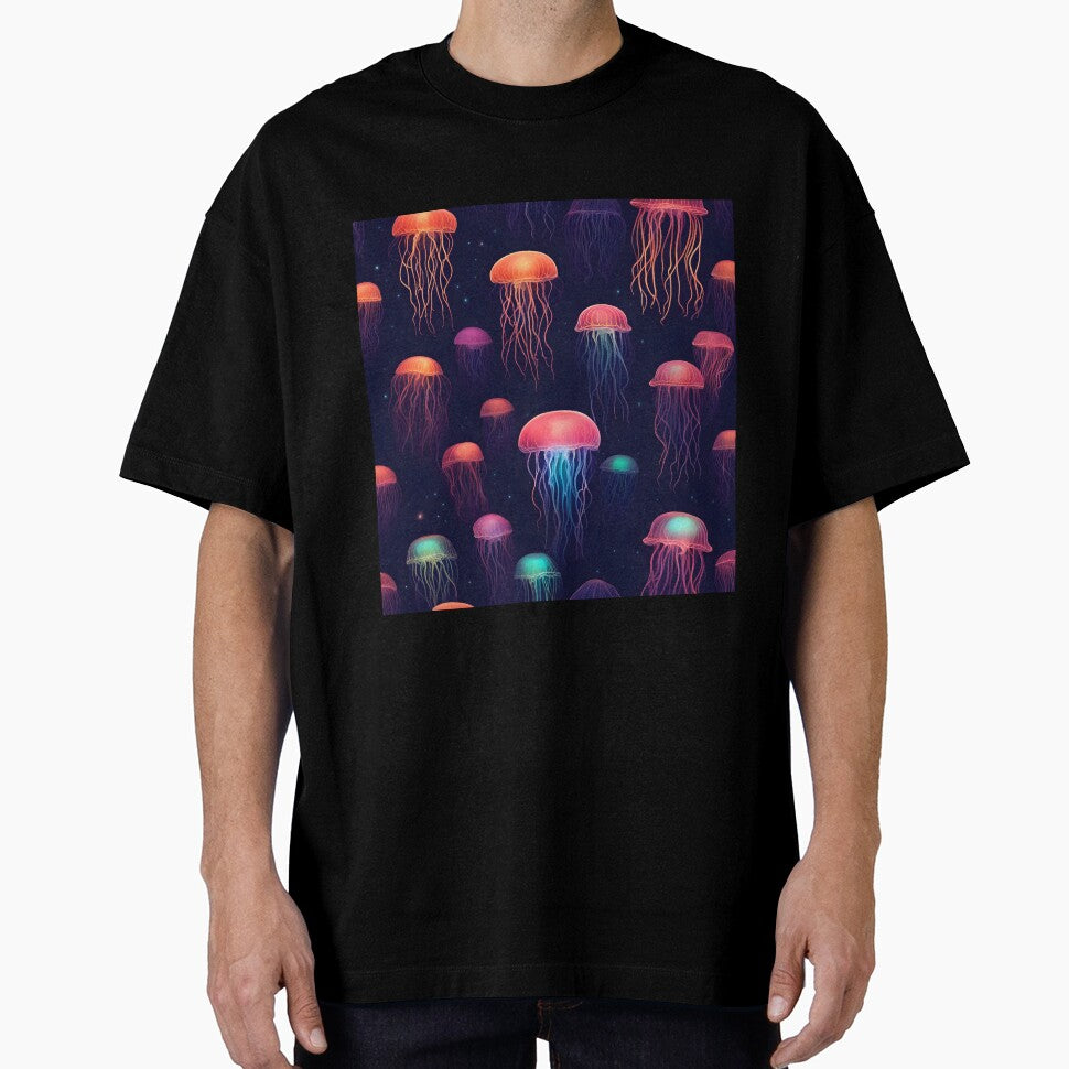 Neon glowing jellyfish by lori189