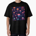 Neon glowing jellyfish by lori189