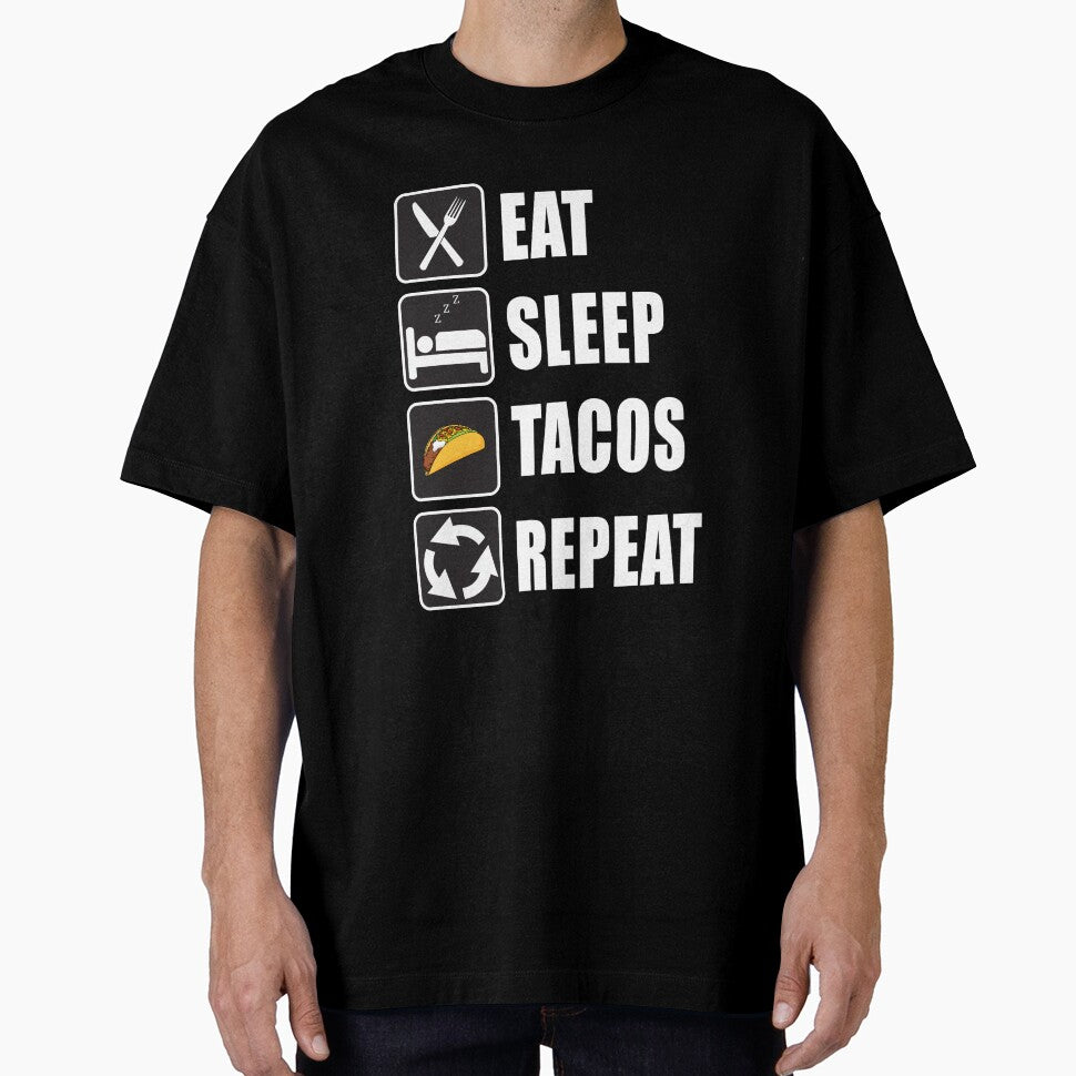 Eat Sleep Tacos Repeat by CarrieTDesigns