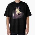 Smoking Cat Meme Shirt – Funny Cigarette Kitten Brainrot Tee by LizzyKeiko