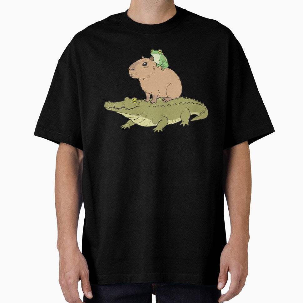 Capybara Stack – The Chillest Totem of the Wild by imaginariun