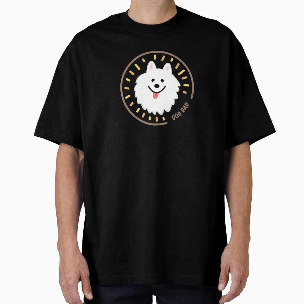 Perfect gift for samoyed dog dad. Bright color and lovely simple illustration. by hsuanjj