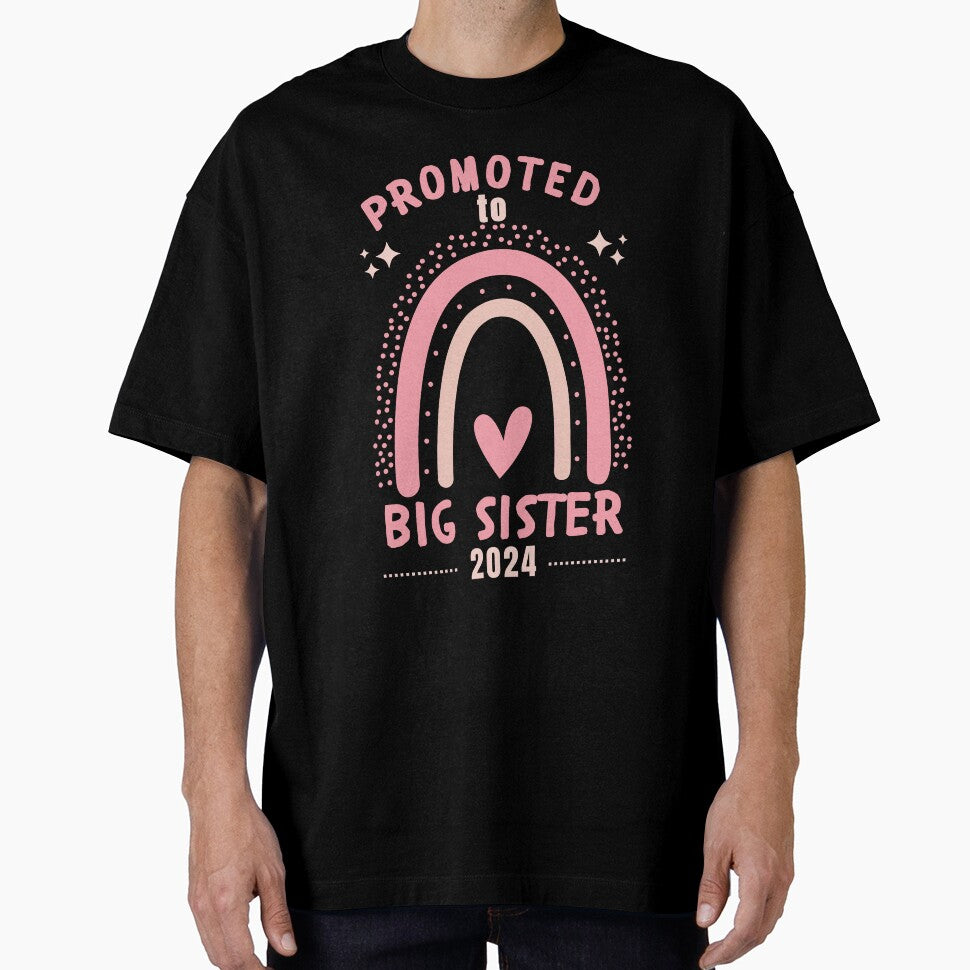 Promoted to big sister 2024 rainbow heart and stars by Lady-Frost