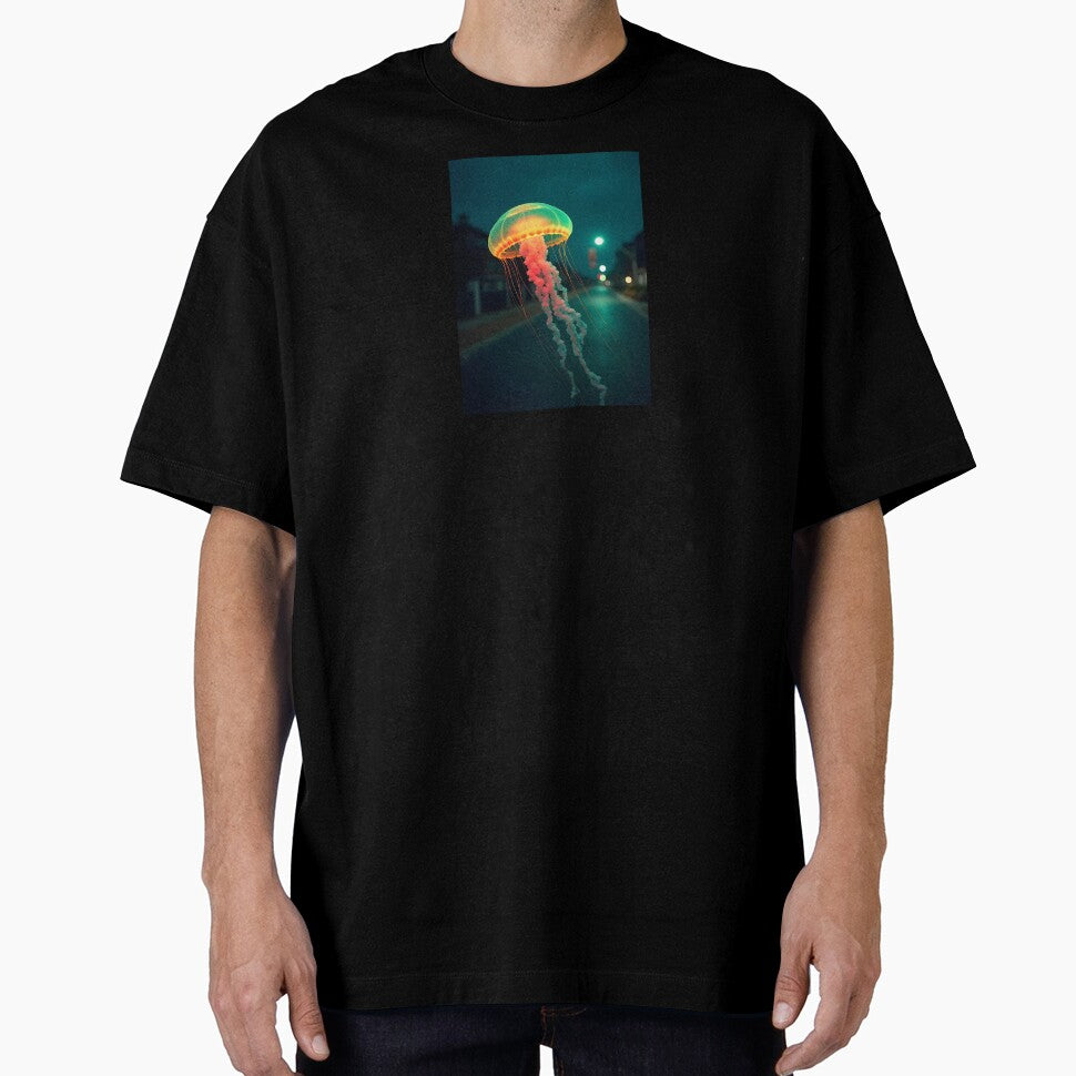 Ethereal Jellyfish Urban Night by ShadowAndSlate