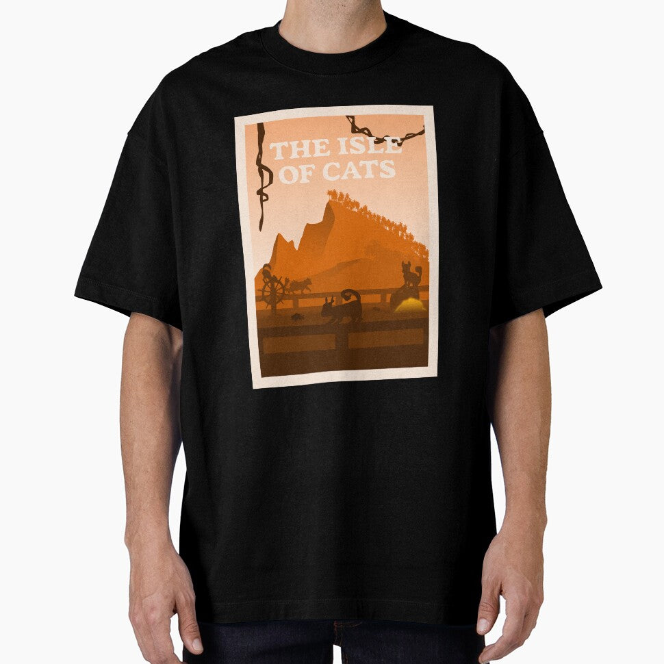 The Isle of Cats (Orange) - Board Games - Minimalist Travel Poster Style - Board Game Art by MeepleDesign