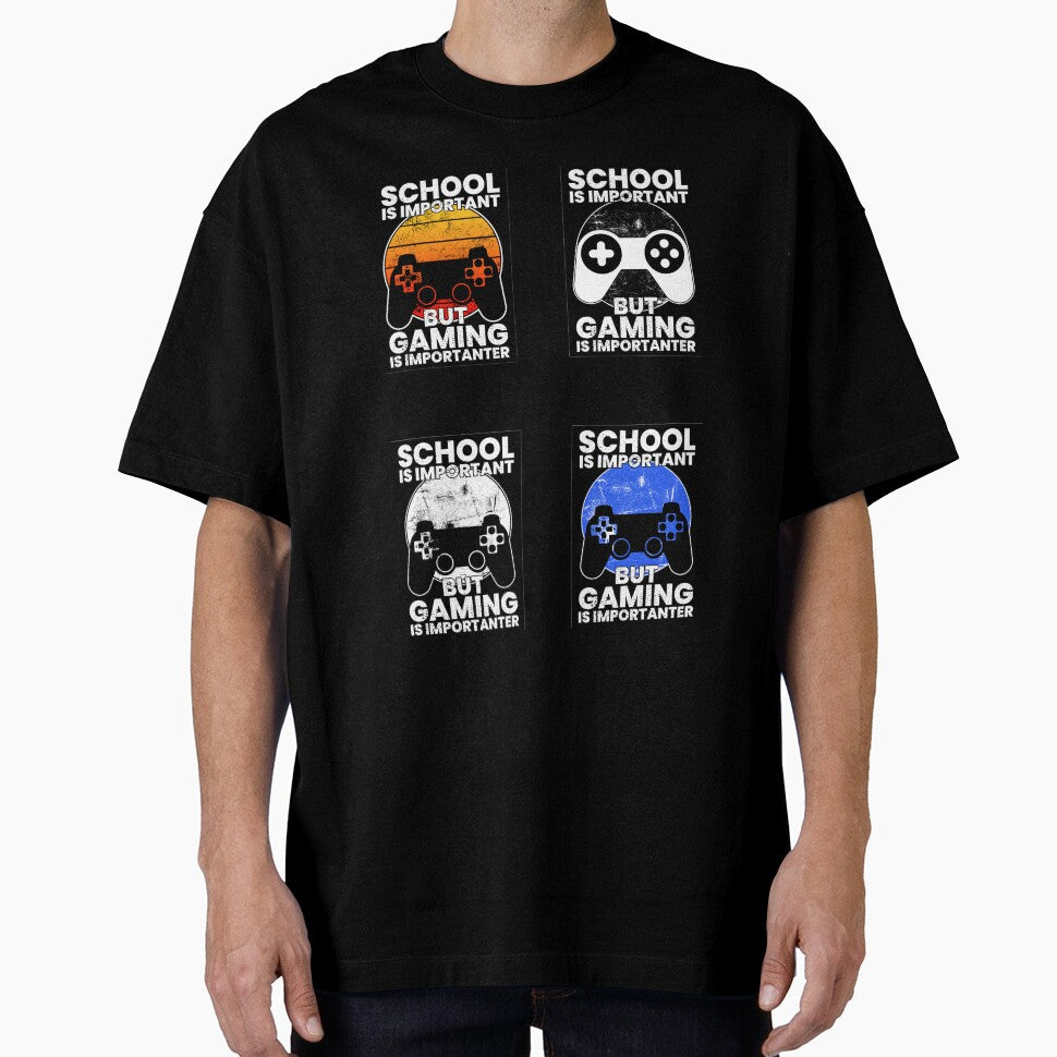 School Is Important But Gaming Is Importanter, Sticker Pack by FNStuff