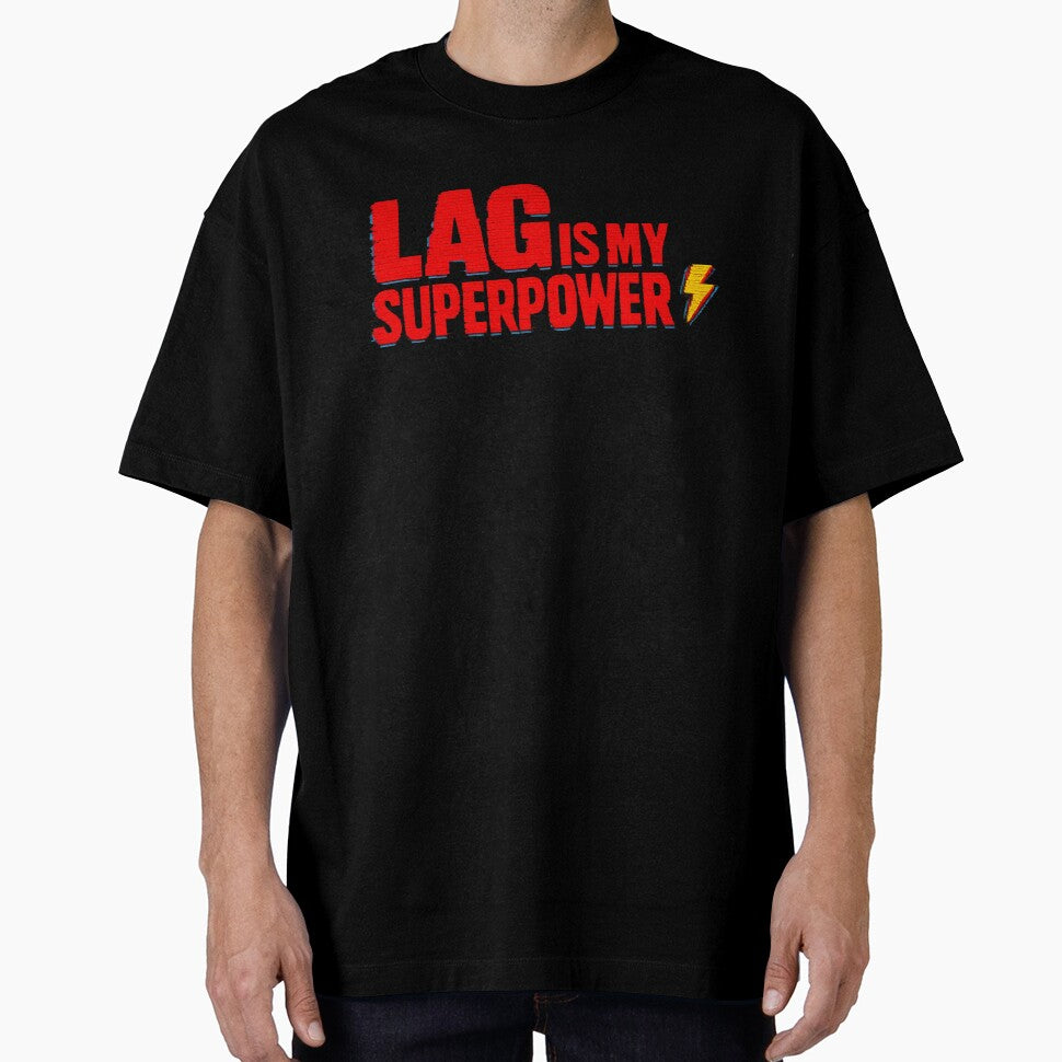 Lag Is My Superpower - Retro Gaming T-Shirt Design by PixelThumbPrint