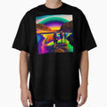 Backpackers on Psychedelic Landscape by Parag's Travel Shop