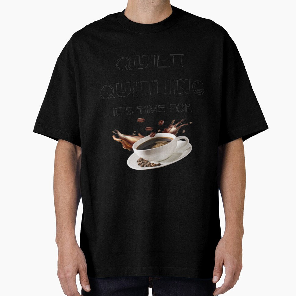 trendy funny Quiet Quitting its time for coffee by Cameron Carter