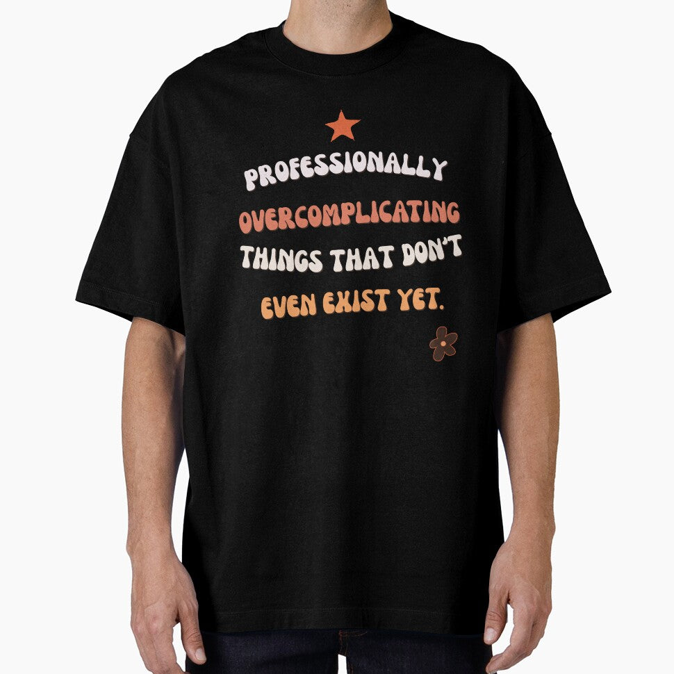 Proffessionally Overcomplicating Things Funny Quote Vintage by WonderMugStudio