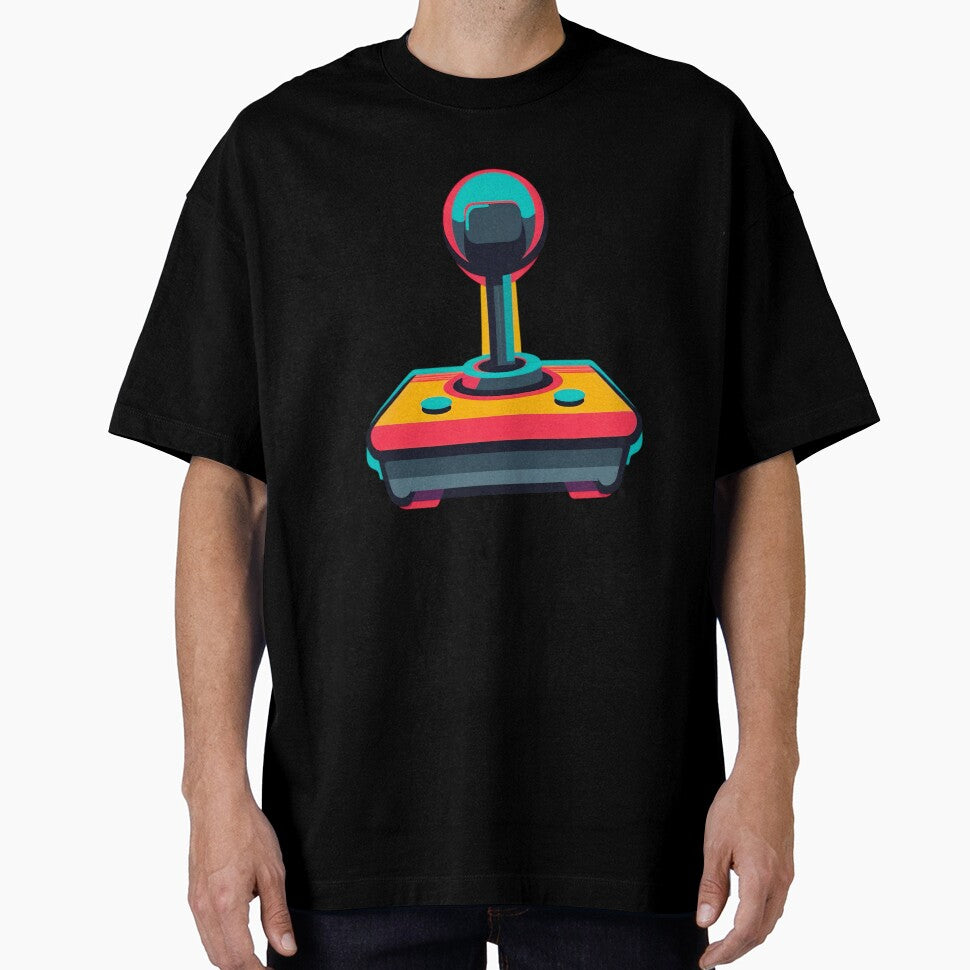 Retro Arcade Joystick Pop Art Design – Colorful Vintage Gamer Style by SamartkitDesign