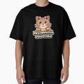 No Thoughts Just Vibes Orange Cat Sticker | Funny Cat Lover Gift by RICHYON