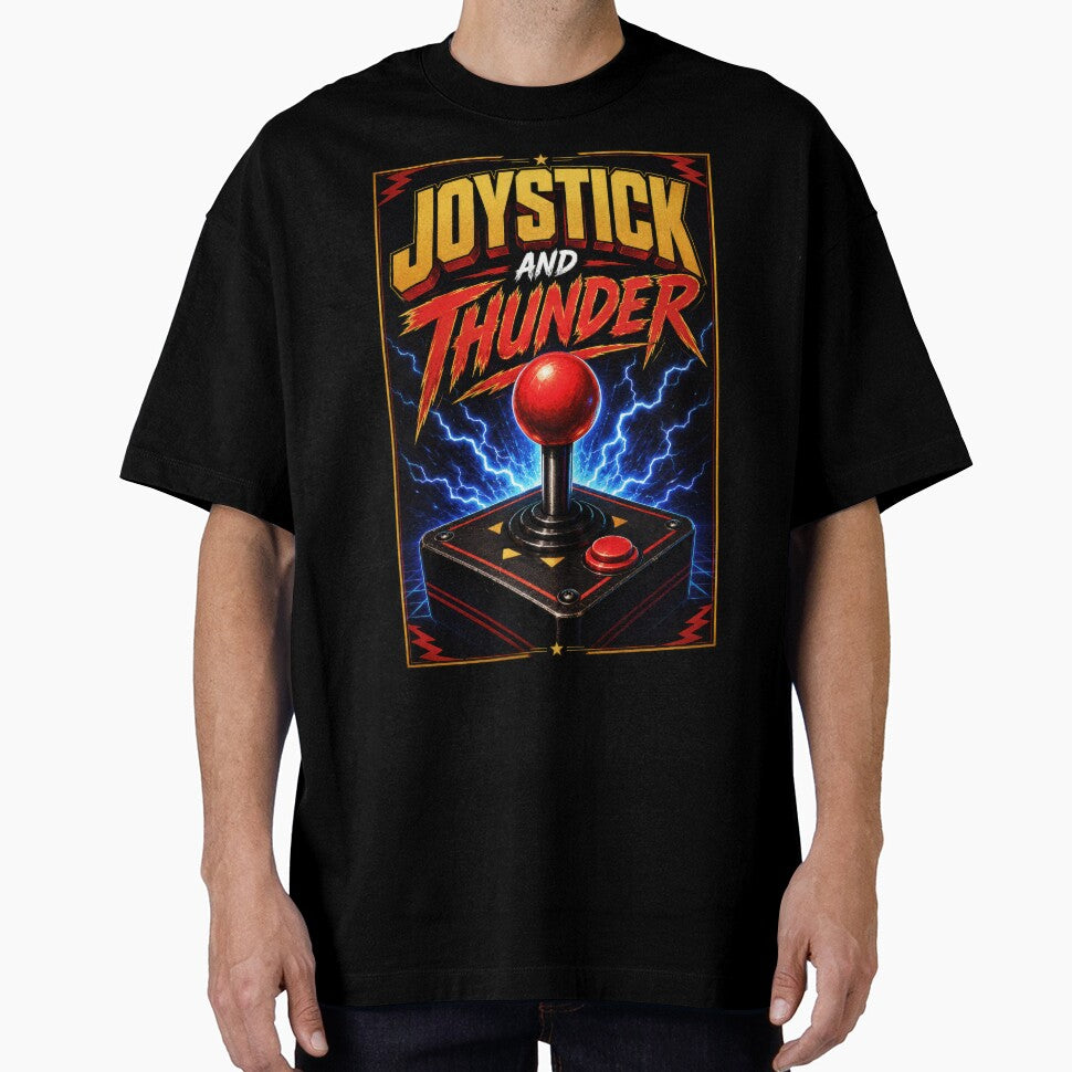 Joystick and Thunder Retro Arcade Gaming by Sketchlegacy