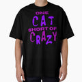 One Cat Short Of Crazy, Purple and Pink by Constant Readers