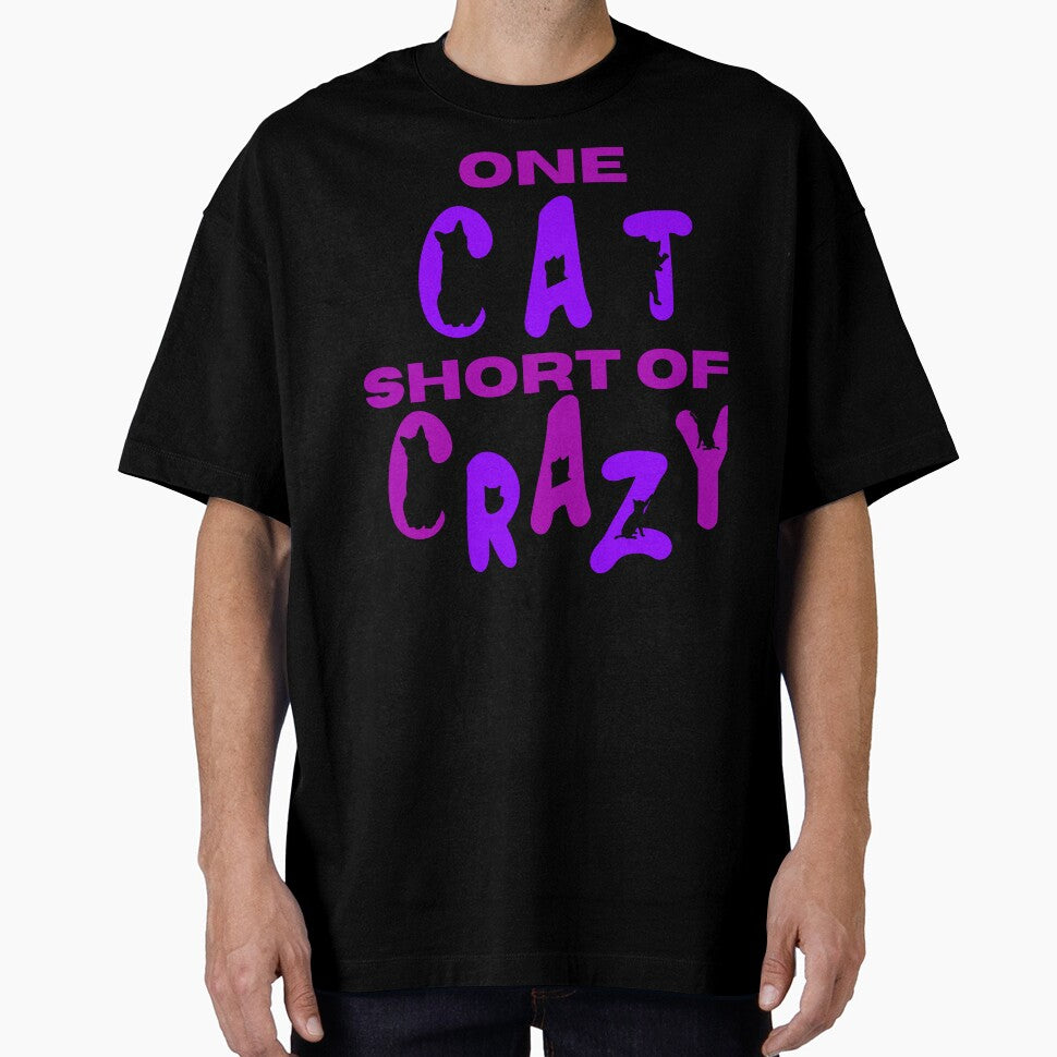 One Cat Short Of Crazy, Purple and Pink by Constant Readers