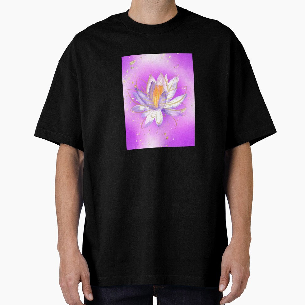 Violet Lotus Rise Graphic Print by elevated-aura