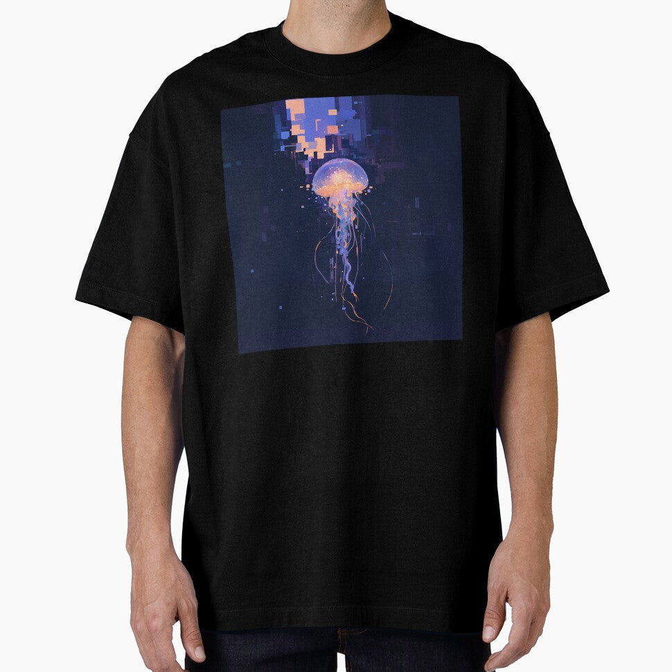 Pixel Glitch Jellyfish by Christian Weiss
