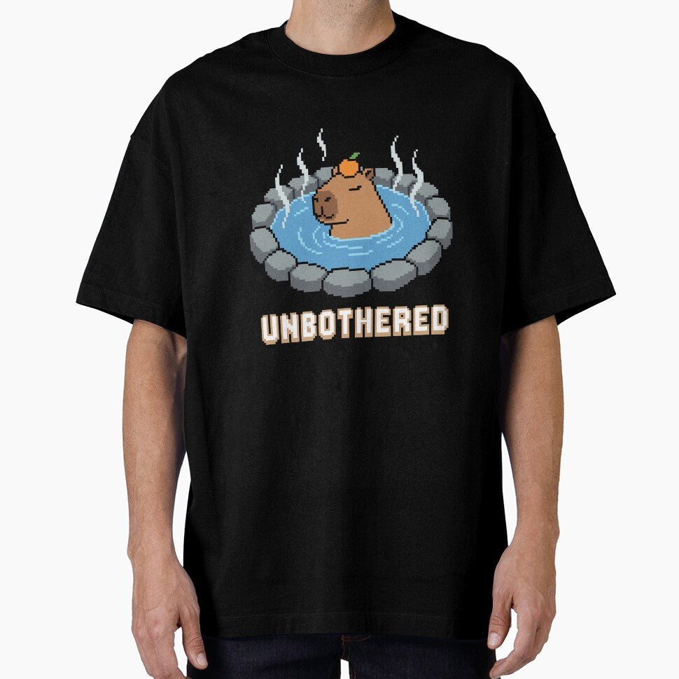 Unbothered Capybara Hot Spring by artistastshirt