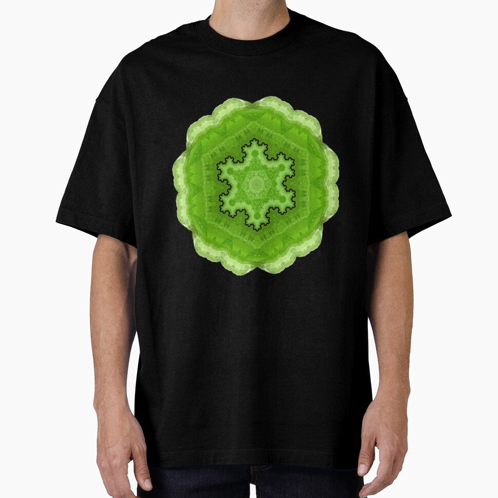 Peridot Fractal Crystal Mandala by Ciel Walko