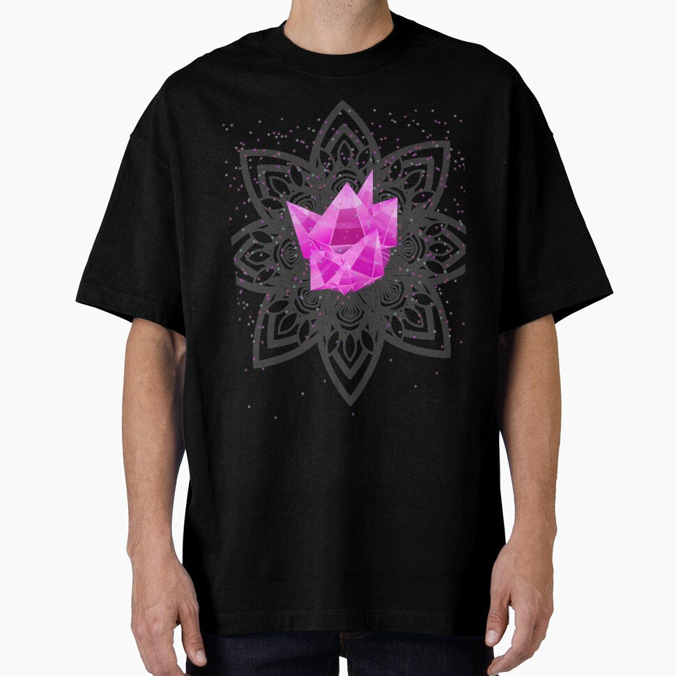 Violet crystal cosmic energy mandala by hausofbutterfly