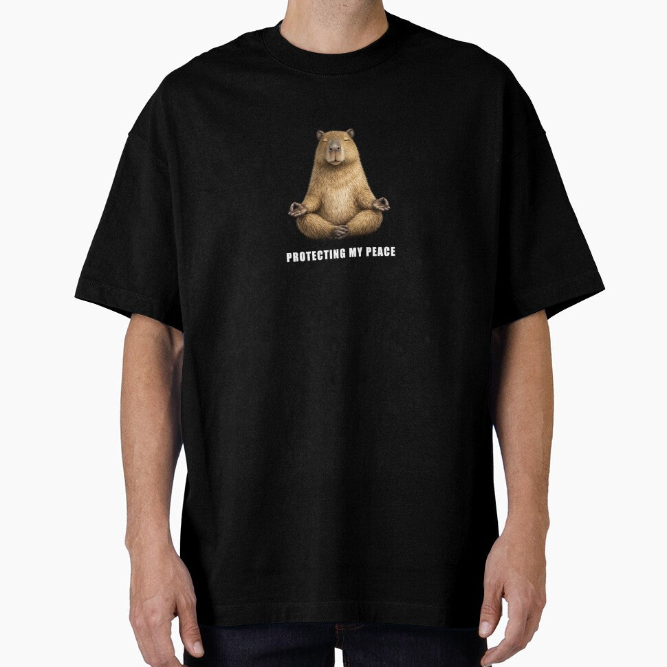 Protecting My Peace Capybara Shirt by AggyCreatif