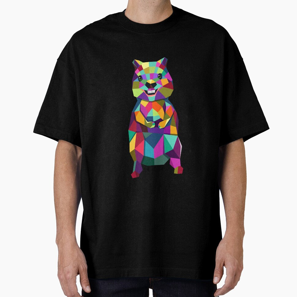 Quokka Marsupial Australia smiles geometrically by mMx-Design