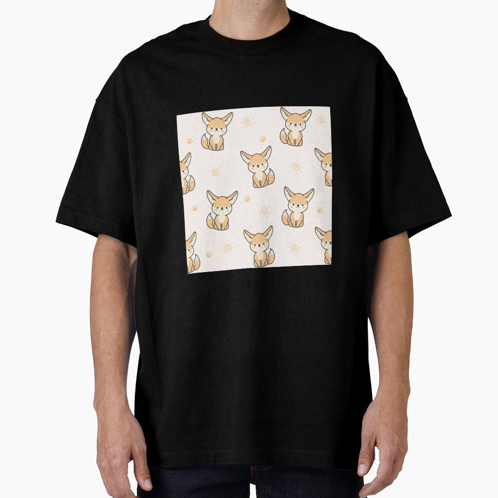 cute fennec fox pattern funny gifts for fox lovers by HichamMissiame