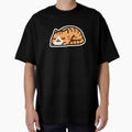 Cute Sleeping Orange Tabby Cat, Kawaii Eepy Cat Nap Loaf Funny Cat by TeeTimeMeTime