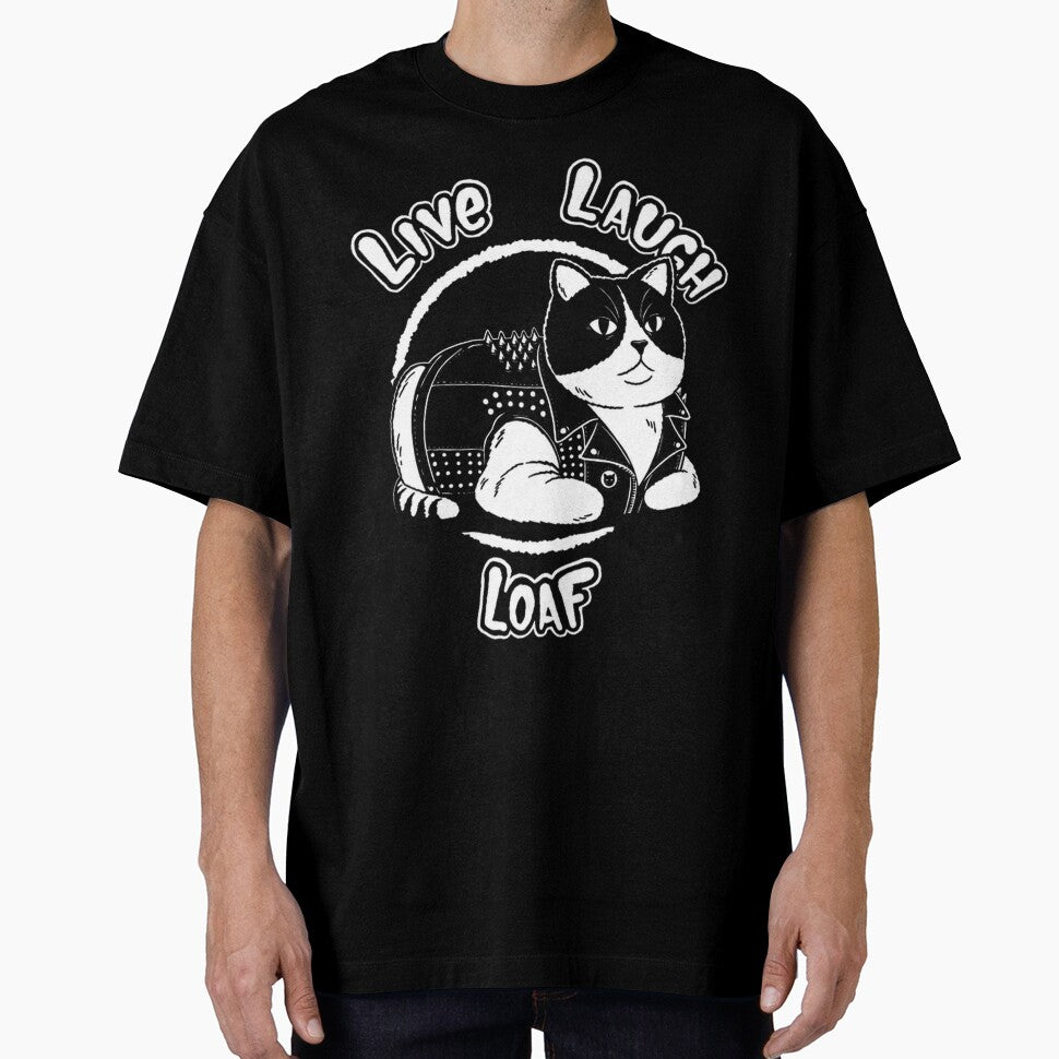 Live Laugh Loaf Cat Biker Attitude By Merch, Limited Edition, Perfect Gift For You And Friends by BROSHERYLSHOP