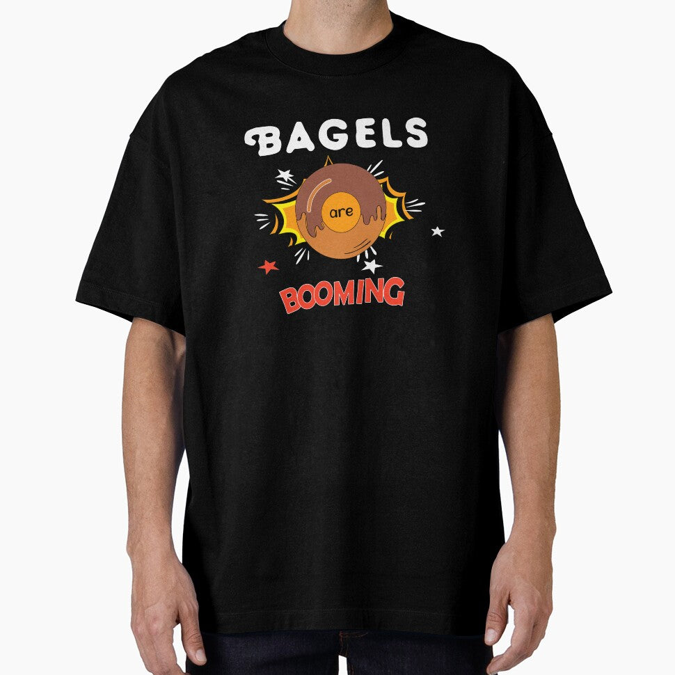 Bagels are booming, Funny shirt meme, Cool Gift for Men, Bagels lover, Present for fathers day, Slim Fit by Annona-