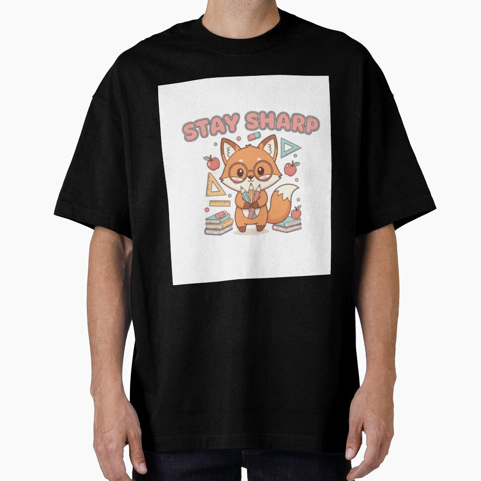 Stay Sharp – Cute Fox Teacher Design | Funny Classroom Gift for Educators by ArtiVibeAura