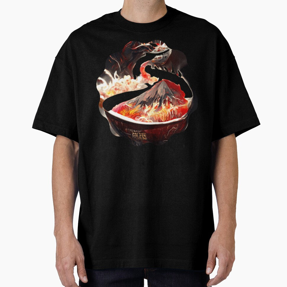 Mount Fuji Dragon Ramen by zheworkstudio