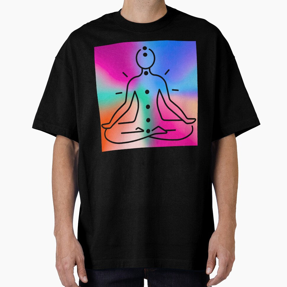 Meditation and Chakra Energy Healing Vibrantly Colored Design by Fredster1966