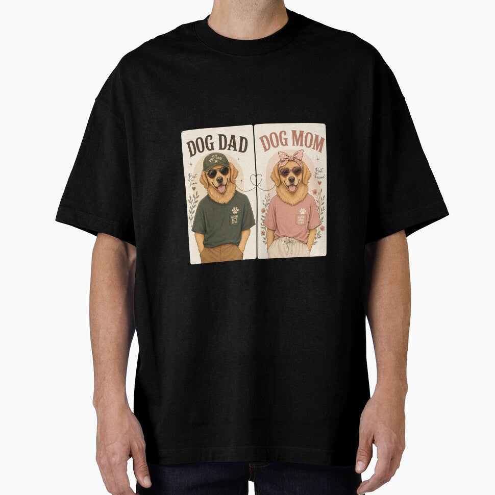 Matching Dog Dad and Dog Mom Kawaii Golden Retriever Set by Ashley critters