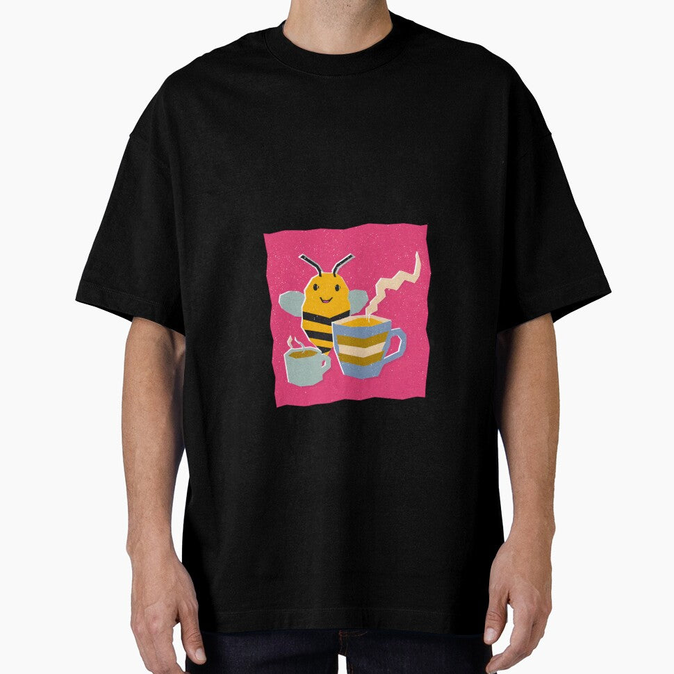 Bee the Buzz – Cute Coffee & Bee Illustration with Motivational Quote by Beemyguest