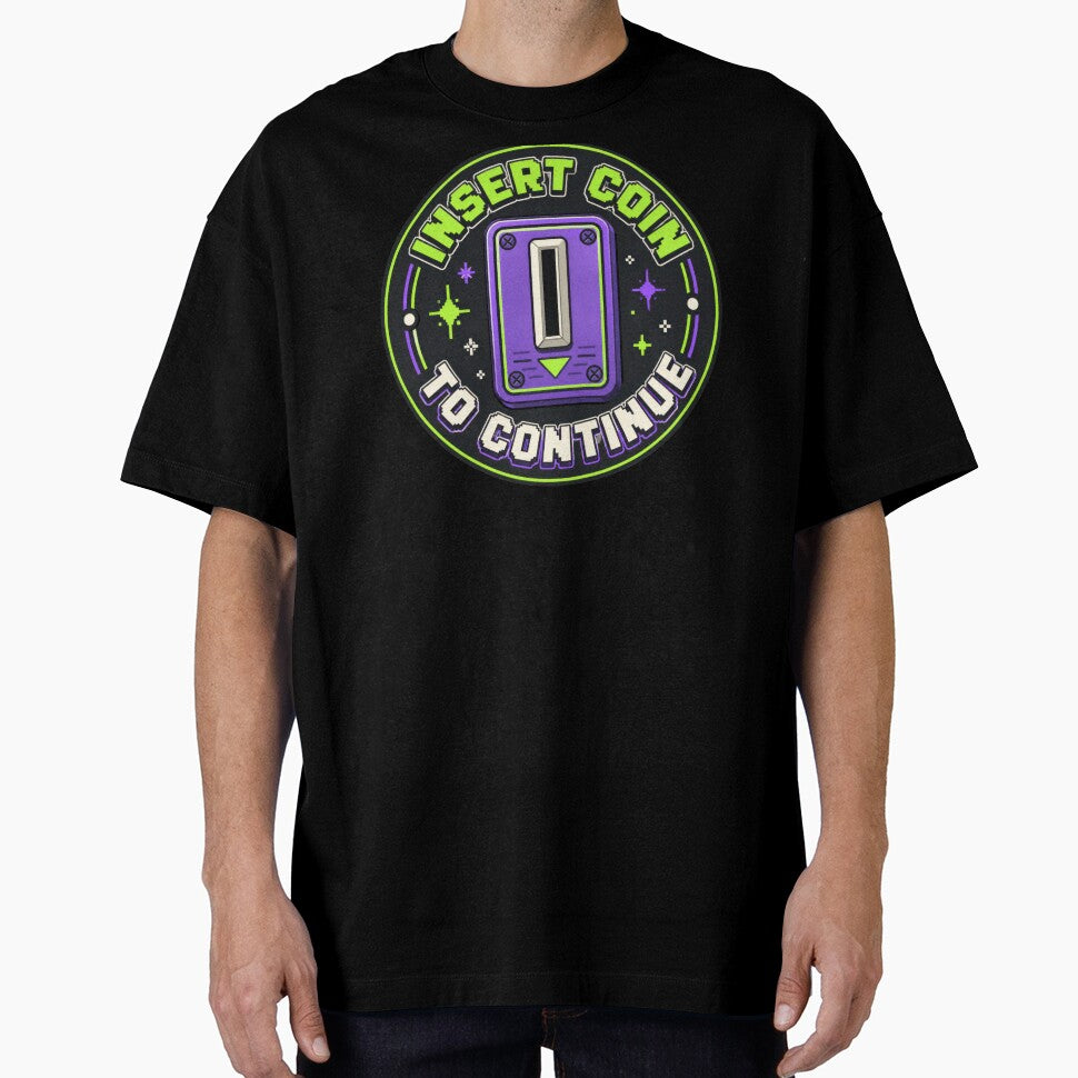 Coin Slot Continue Retro Gaming Badge by Sketchlegacy
