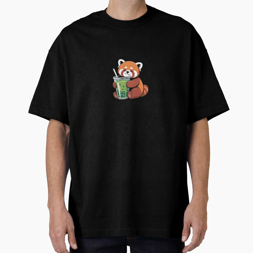 Funny Emotional Support Matcha Red Panda Sticker by Mr-wow
