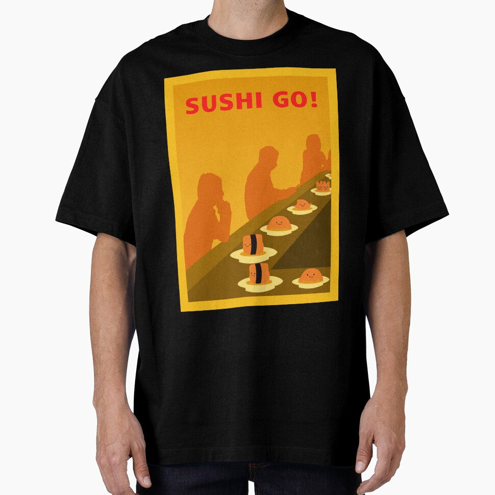Sushi Go - Board Games - Minimalist Travel Poster Style - Board Game Art by MeepleDesign