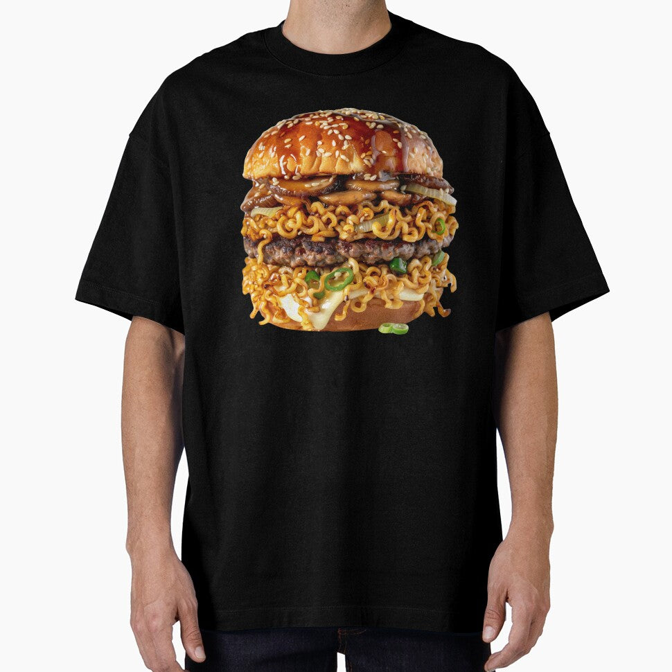 Spicy Ramen Bacon Burger - Banging Burger Series by Swayzdesigns