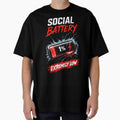 Social Battery Extremely Low – Funny Introvert Mood Design by RitaRuni1992