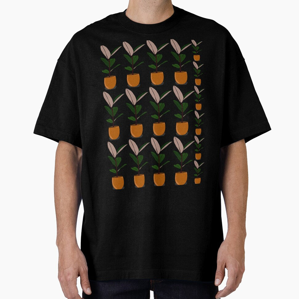 Rubber plant pattern by ArtSCPdesign