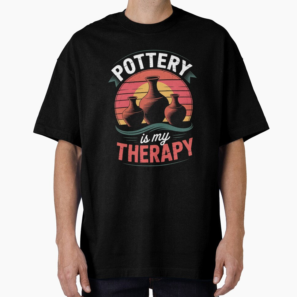 Potter Ceramic Clay Artist Sculpturist Pottery Is My Therapy by KotexTemu