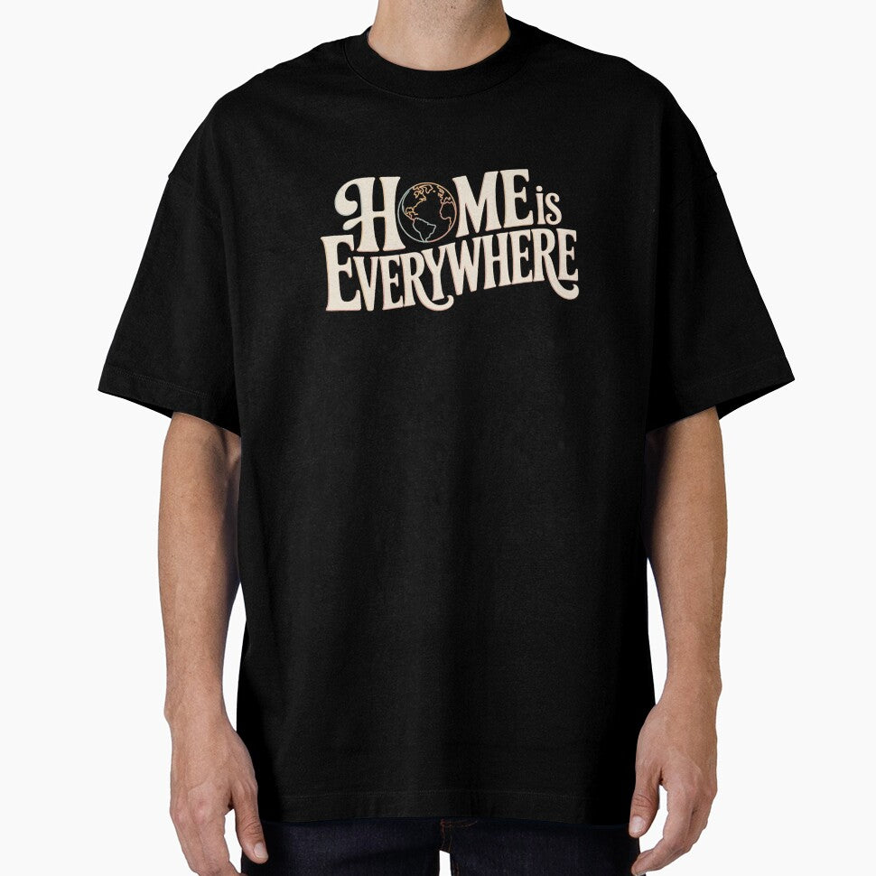 Home Is Everywhere – Global Nomad Quote Art by 404wearpl