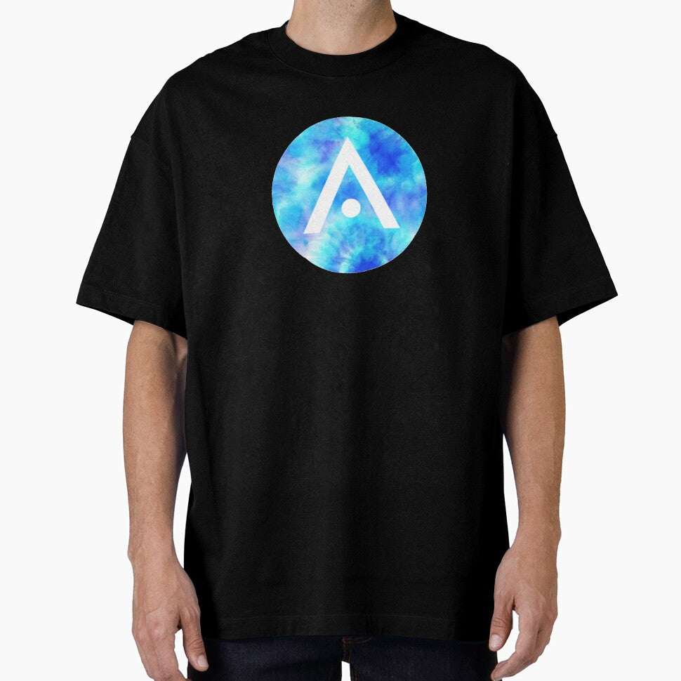 Light Blue Tie Dye Aveda Logo by Dalaura