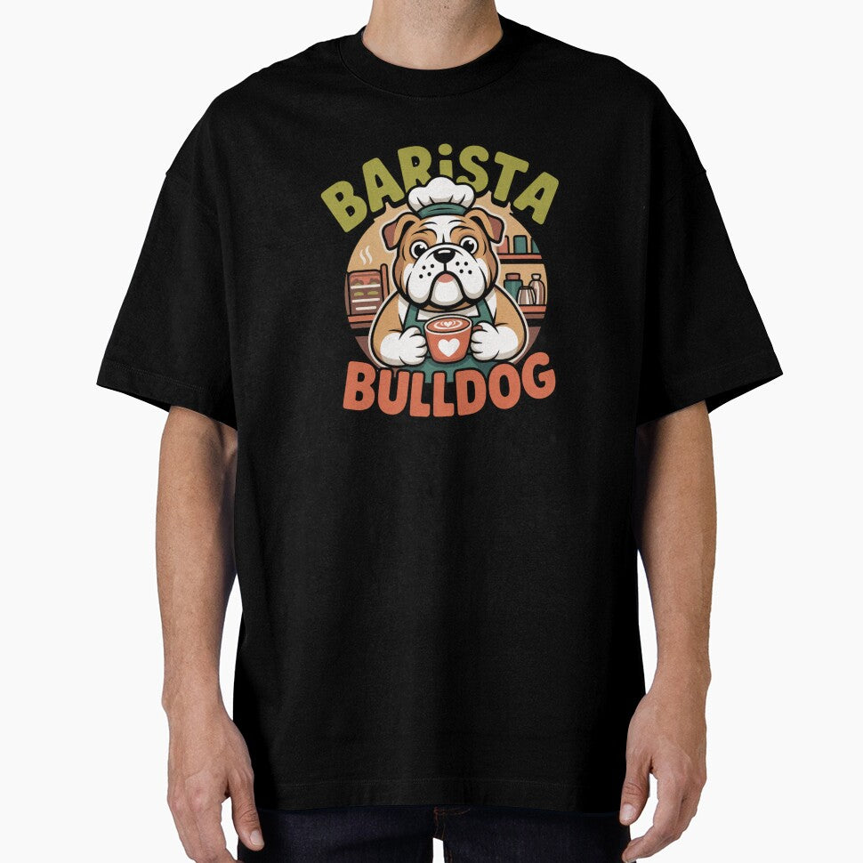 Barista Bulldog by LaurannaDesign
