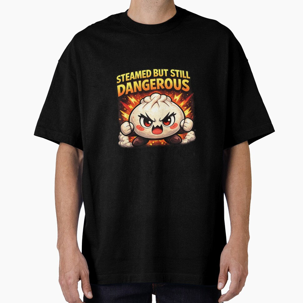 Steamed But Still Dangerous – Power Puff Bao Bun Anime Shirt by Kevin Shearer