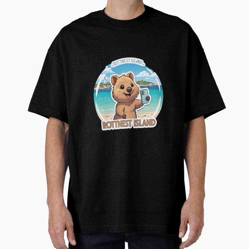 Smiling Quokka Cartoon: A Funny and Adorable WA Design by Digital Dreams Arts