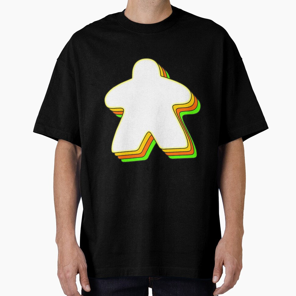 Retro Colorful Meeple for Board Game Lovers by BeamGeeks