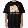 Low Power Mode Cat – Cute Lazy Cat Loaf Funny Tired Mood Design by BabyStark